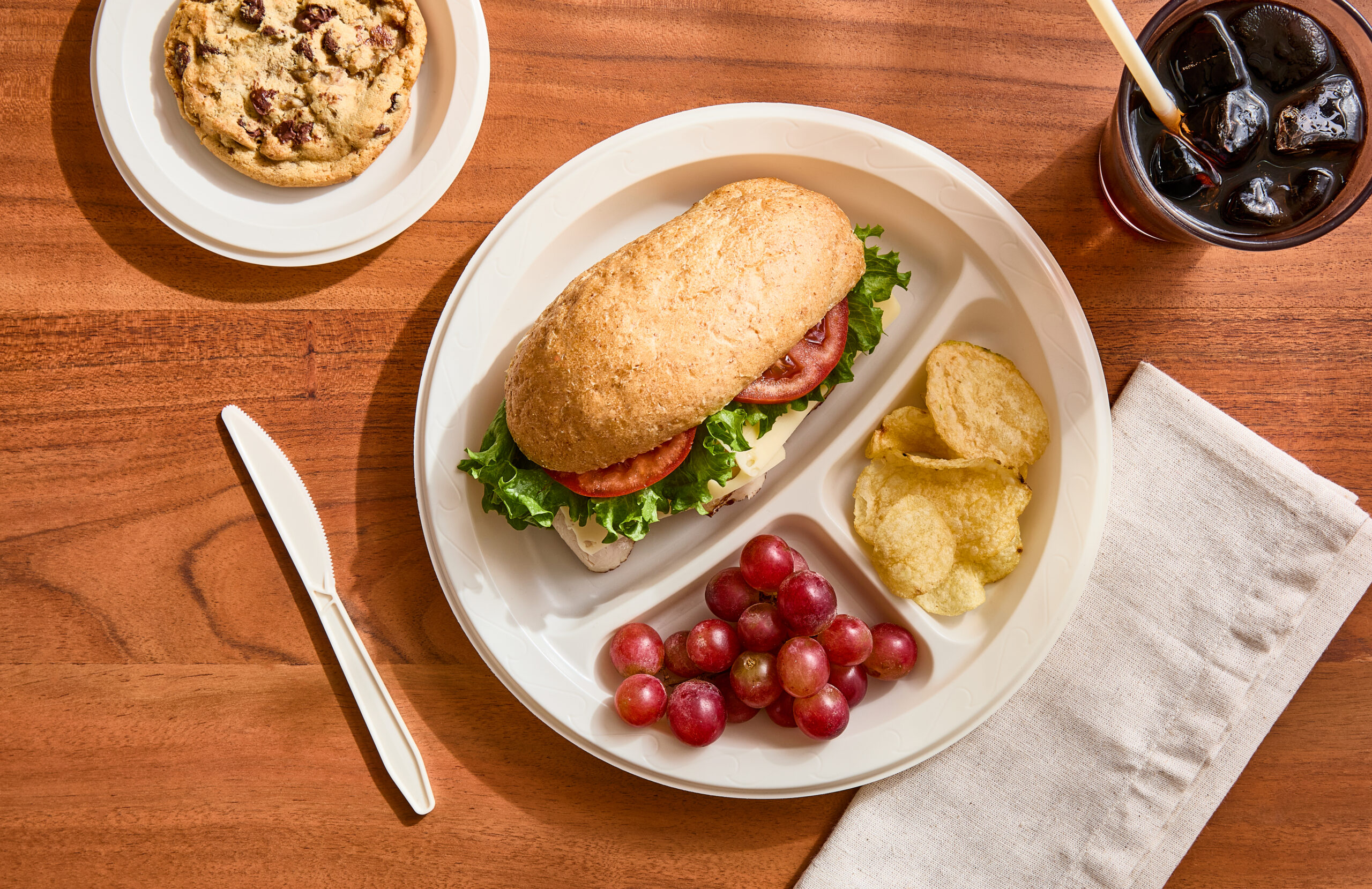 3 Compartment 10.25” BioCal™ Natural Color plate